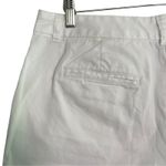 Ann Taylor  Loft Womens Size 8 White 4" Flat Front Casual Shorts Photo 7
