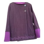 Vintage Purple Embroidered Fleece Jacket XL Photo 6