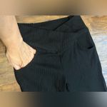 Halara  Ribbed Knit Crossover High Waisted Pocket Casual Flare Pants NWT XS Photo 3