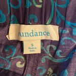 Sundance  Cotton Lightweight Pull On Dark Floral Cargo Pants Blue Teal Size SMALL Photo 1
