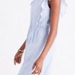 Madewell Denim Color Ruffle Dress Photo 0