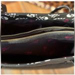 Betsey Johnson Black Velour Crossbody Bag w Gold Chain & Removable Pouch | NWT Photo 4