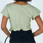 Princess Polly ✨  Green Tie Front Crop Top 4 Photo 1