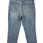 Sincerely Jules High Rise Straight Crop Jeans Raw Hem Button Fly Size 28 Blue Photo 8