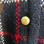 Vintage Crystal Kobe Grandma Grandpa Kawaii Navy Red Plaid Cardigan Women’s L Blue Size L Photo 4