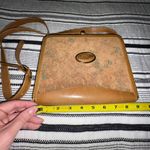 Gabrielli Floral Purse Vintage Brown Leather Trim Shoulder Bag Retro Brown Photo 8