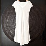 Oh My Gauze Cotton Midi Dress Size 1 S/M White Boho Lagenlook Beachy Coastal Size M Photo 8