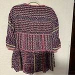 Maeve  Anthropologie Women's Size SP Lilyana Tiered Boho Tunic‎ Blouse Top Silk Photo 11