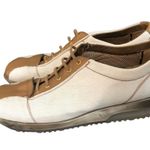 Stuart Weitzman VTG Canvas Retro Leather Slip On Lace zip Sneaker Oxford Sz. 8 Photo 1
