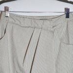 Banana Republic  Cream Pinstripe Wrap Skirt Size 0 Preppy Mini Skirt Photo 1