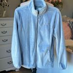 Free Country Baby Blue Plush Fluffy Jacket Womens Large Photo 2