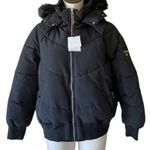 ZARA NWT Hooded Puffer Jacket Water Repellent Black bloggers Fav Photo 1