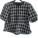 ZARA  Woman peplum tweed top NWOT Photo 7