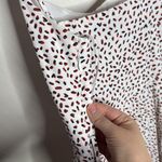 Lucy Paris  Strappy White Midi Dress, Pleated skirt and Geometrical Print sz XS Photo 8