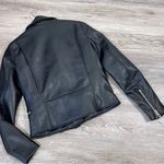 ZARA ‎ faux leather Moto jacket black Photo 4