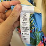 Modcloth ‎ The Jenny Floral Tropical One-Piece Swimsuit - Blue Medium Photo 6