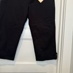 Dockers  Black Khaki Cropped Cuffed Pants Size 12 NWT Photo 2