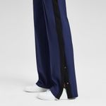 Theory Side-Snap Track Pants in Navy Blue Size Medium Photo 2