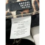 Veronica Beard Leopard Coated Print Mid Rise Skinny Brooke Jeans Size 26 Size 2 Photo 4