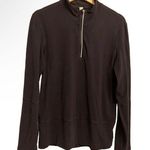 Lululemon Classic Activewear 1/4 Zip Pullover Black Medium Photo 1