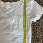 Madewell  Darted V-Neck Crop Top in Floral Retail $92 White Size 6 Photo 11