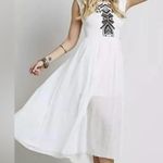 Free People  Toosaloosa Maxi Dress Gauze White Cotton embroidered Size Small S Photo 10