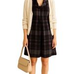 JH Collectibles Purple Plaid Cowl Neck Short Sleeves KneeLength Plaid Dress XL Gray Photo 0