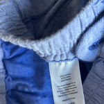 Talbots  Cotton Linen Drawstring Pant in Blue Size 6 Photo 5