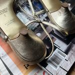 J.Crew  metallic Gold leather Sandals Photo 3