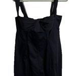 ASOS DESIGN Black Structured Chiffon Sleeve Bustier Top Mini Dress US 12 NWT Photo 0