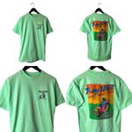 Vintage 90s Ray Wilt T Shirt Green Large L USA Motorcycle Graphic Tee Solid Logo Photo 1