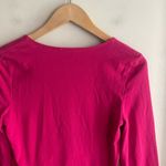 Boden Double Layer Scoop Long Sleeve Top Pink Size 6 Photo 7