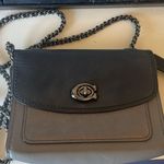 Coach Madison mini crossbody bag 2 way Turnlock closure grey shoulder purse Photo 5