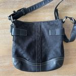 Coach Vintage Black Signature Crossbody Soho Handbag Photo 2