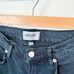 AGOLDE  | Toni Mid Rise Straight Raw Hem Ankle Denim Black Jeans Size 25‎ Photo 4