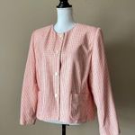 Emma James  | Pink Tweed Blazer Jacket Sz 16P Photo 2