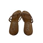Sam Edelman Circus by Cherri Size 7.5 Medallion Thong Sandals Flat Beige Photo 4