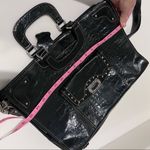 None Lawyer’s bag top handle Leather croc embossing patent leather briefcase Retro Photo 11