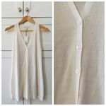 Banana Republic  Textured Knit Sweater Vest, Iced Vanilla Ivory sz. S Photo 12