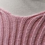 Jessica Simpson Pink Ribbed Knit Sweater with Shoulder Cutouts By Photo 6