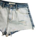 PacSun Women’s High Rise Vivi Blue Fringed Denim Shorts Photo 59