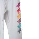 Victoria's Secret  Pink White Rainbow Spell Out Joggers Sz XS Photo 1