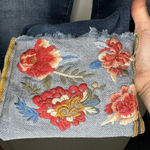 Driftwood Colette Floral Embroidery Straight Cropped Jeans Photo 7