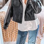 SheIn Faux Leather Cropped Jacket  Photo 0