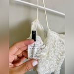 Zaful White Lace Cropped Tank w/ Side Zipper Size M Excellent Condition Photo 4