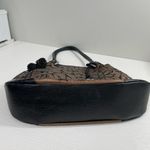 Brighton  Valencia Purse Shoulder Bag Satchel Metallic Bronze Black‎ Photo 5