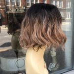 Bob Wig short sidePart earth tones blonde brown Size 10 Photo 1