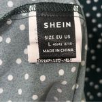 SheIn Dark Green Blouse with White Dots Photo 2