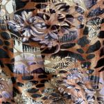 Alberto Makali  Velvet Ruched Mini Dress Leopard Print Long Sleeve Size Small Photo 2