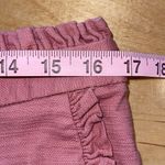 Loft Womens Ruffled Flat Front Cotton Blend Casual Shorts 4" Pink Size 6 Photo 4